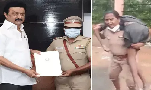 Chennai: ఇన్స్పెక్టర్ రాజేశ్వరిని సన్మానించిన సీఎం స్టాలిన్ Chennai: ఇన్స్పెక్టర్ రాజేశ్వరిని సన్మానించిన సీఎం స్టాలిన్