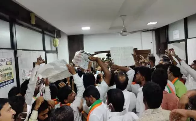 GHMC ఆఫీసు ఘటనపై టీఆర్‌ఎస్‌ విమర్శలకు బీజేపీ కౌంటర్‌..!