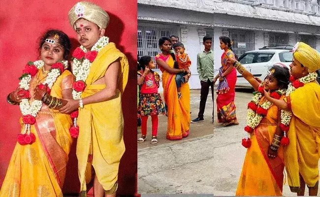 dwarf couple marriage: మూడడుగుల జంట.. ఏడడుగులు నడిచి.. dwarf couple marriage: మూడడుగుల జంట.. ఏడడుగులు నడిచి..