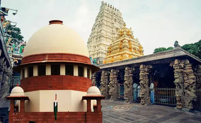 Andhra Pradesh: దేవాలయాల్లో హిందూయేతరులకు షాపుల కేటాయింపు.. సుప్రీంకోర్టు కీలక ఆదేశం.. Andhra Pradesh: దేవాలయాల్లో హిందూయేతరులకు షాపుల కేటాయింపు.. సుప్రీంకోర్టు కీలక ఆదేశం..