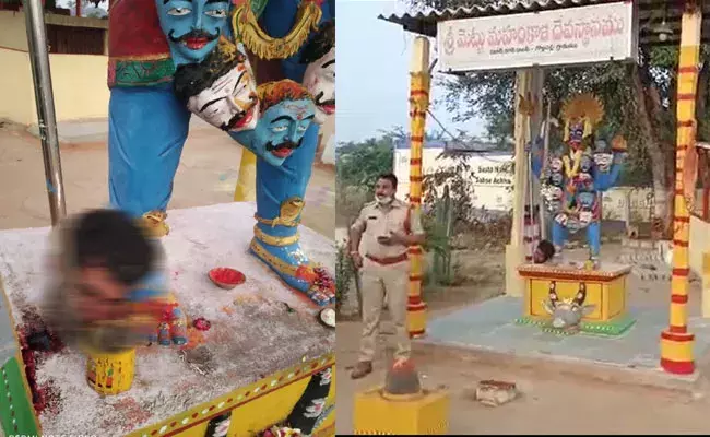 Nalgonda: దేవాలయంలో దారుణం.. అమ్మవారి పాదాల దగ్గర తల నరికి.. Nalgonda: దేవాలయంలో దారుణం.. అమ్మవారి పాదాల దగ్గర తల నరికి..