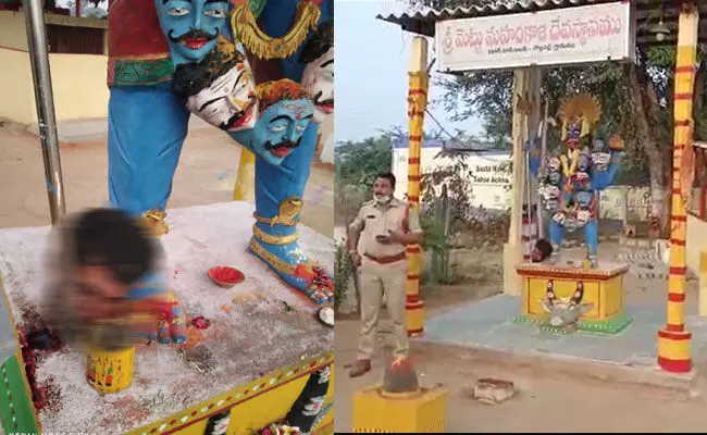 Nalgonda: దేవాలయంలో దారుణం.. అమ్మవారి పాదాల దగ్గర తల నరికి.. Nalgonda: దేవాలయంలో దారుణం.. అమ్మవారి పాదాల దగ్గర తల నరికి..