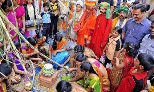 Sankranthi 2022 : తెలుగు రాష్ట్రాల్లో అంబరాన్నంటిన సంక్రాంతి  సంబరాలు Sankranthi 2022 : తెలుగు రాష్ట్రాల్లో అంబరాన్నంటిన సంక్రాంతి  సంబరాలు