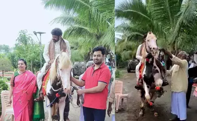 Nandamuri Balakrishna :  గుర్రం ఎక్కి హంగామా చేసిన బాలయ్య..! Nandamuri Balakrishna :  గుర్రం ఎక్కి హంగామా చేసిన బాలయ్య..!