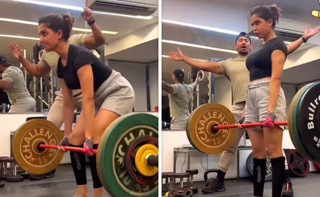 Samantha: జిమ్లో తన వయసుకంటే డబుల్ వెయిట్ను ఎత్తిన సమంత.. Samantha: జిమ్లో తన వయసుకంటే డబుల్ వెయిట్ను ఎత్తిన సమంత..