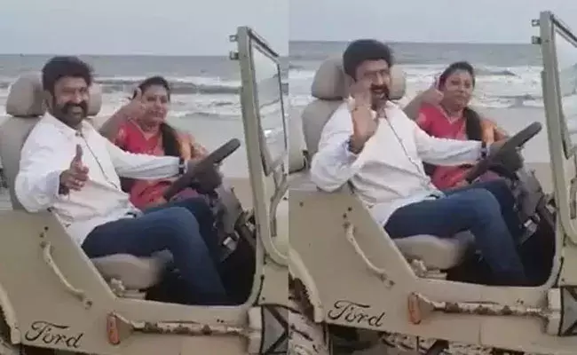 Balakrishna: ఓపెన్ టాప్ జీప్లో.. భార్య వసుంధరతో బాలకృష్ణ రైడ్.. Balakrishna: ఓపెన్ టాప్ జీప్లో.. భార్య వసుంధరతో బాలకృష్ణ రైడ్..
