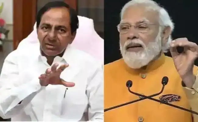 KCR: మోదీ హైదరాబాద్ పర్యటనకు దూరంగా కేసీఆర్.. ప్రోటోకాల్కు విరుద్దమంటూ.. KCR: మోదీ హైదరాబాద్ పర్యటనకు దూరంగా కేసీఆర్.. ప్రోటోకాల్కు విరుద్దమంటూ..