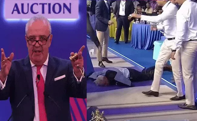 IPL auction: IPL వేలంలో అనుకోని సంఘటన.. కుప్పకూలిన ఆక్షనీర్