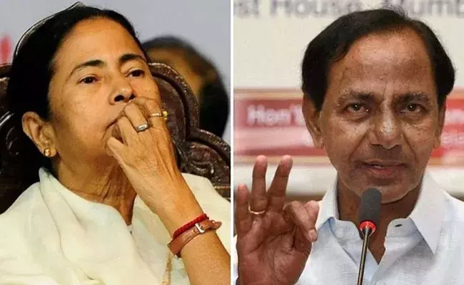 KCR: మమతా బెనర్జీతో కలిసి కేసీఆర్ కూటమి..? KCR: మమతా బెనర్జీతో కలిసి కేసీఆర్ కూటమి..?
