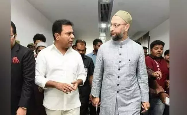 Asaduddin Owaisi : నియోజకవర్గ అభివృద్ధి కోసమే కేటీఆర్‌ను కలిశా : ఓవైసీ
