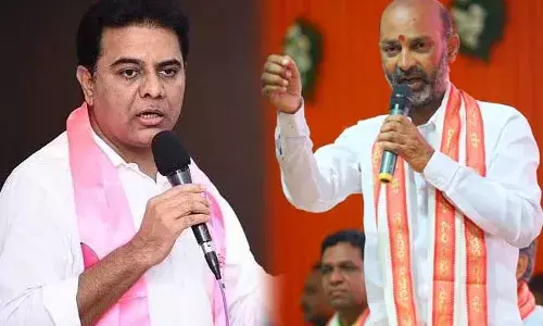 Minister KTR :  ఎంపీ బండి సంజయ్కి సవాల్ విసిరిన మంత్రి కేటీఆర్ Minister KTR :  ఎంపీ బండి సంజయ్కి సవాల్ విసిరిన మంత్రి కేటీఆర్
