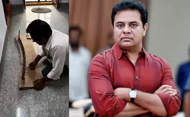 KTR Twitter: కార్పెంటర్ పనితనం.. కేటీఆర్ ప్రశంసలు.. KTR Twitter: కార్పెంటర్ పనితనం.. కేటీఆర్ ప్రశంసలు..