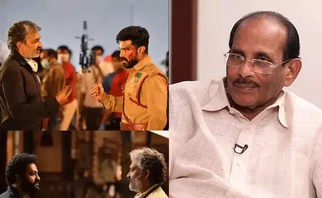 RRR: స్టోరీ రివీల్.. వాళ్లిద్దరు కొట్టుకుంటుంటే కన్నీళ్లు: విజయేంద్రప్రసాద్ RRR: స్టోరీ రివీల్.. వాళ్లిద్దరు కొట్టుకుంటుంటే కన్నీళ్లు: విజయేంద్రప్రసాద్