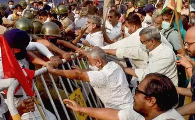 Bharat Bandh: మొదటిరోజు భారత్ బంద్.. పలుచోట్ల నిరసనలు, అరెస్టులు..