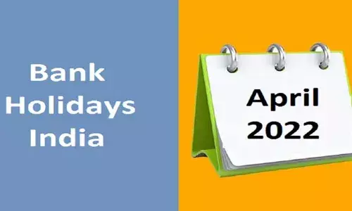 Bank holidays in April 2022 : ఏప్రిల్ నెలలో బ్యాంకులకి 15 రోజులు సెలవులు..!