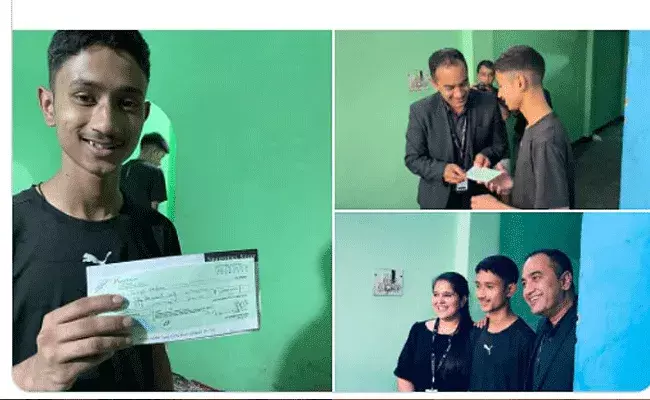 Midnight Runner: అర్థరాత్రి పరుగు.. యువకుడికి ఆర్థిక సాయం..