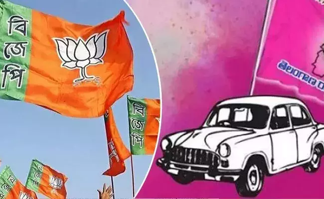 Telangana: ధాన్యం కొనుగోలుపై బీజేపీ, టీఆర్ఎస్ మధ్య మాటల తూటాలు.. Telangana: ధాన్యం కొనుగోలుపై బీజేపీ, టీఆర్ఎస్ మధ్య మాటల తూటాలు..