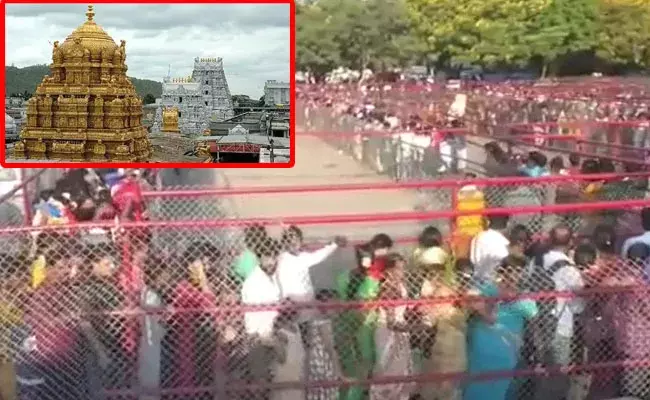 Tirumala: కిటకిటలాడుతున్న తిరుమల కొండ.. దర్శనానికి 24 గంటలు వేచి ఉండాల్సిందే.. Tirumala: కిటకిటలాడుతున్న తిరుమల కొండ.. దర్శనానికి 24 గంటలు వేచి ఉండాల్సిందే..