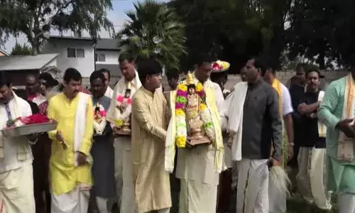 Los Angeles : లాస్ ఏంజెల్స్లో ఘనంగా శ్రీరామనవమి వేడుకలు Los Angeles : లాస్ ఏంజెల్స్లో ఘనంగా శ్రీరామనవమి వేడుకలు