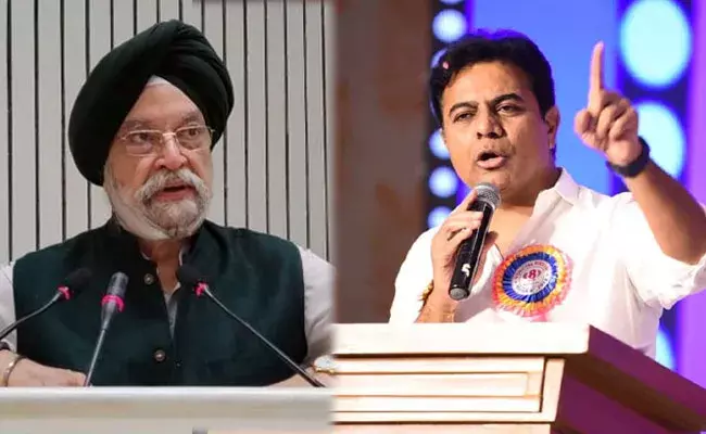 KTR: కేంద్ర మంత్రి హర్దీప్‌ సింగ్‌ పూరీకి మంత్రి కేటీఆర్‌ కౌంటర్‌..