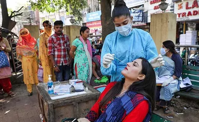 Coronavirus :  దేశంలో కొత్తగా 3,157 కేసులు..! Coronavirus :  దేశంలో కొత్తగా 3,157 కేసులు..!