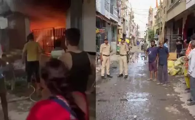 Madhya Pradesh : ఇండోర్లో అగ్నిప్రమాదం.. ఏడుగురు సజీవదహనం...! Madhya Pradesh : ఇండోర్లో అగ్నిప్రమాదం.. ఏడుగురు సజీవదహనం...!