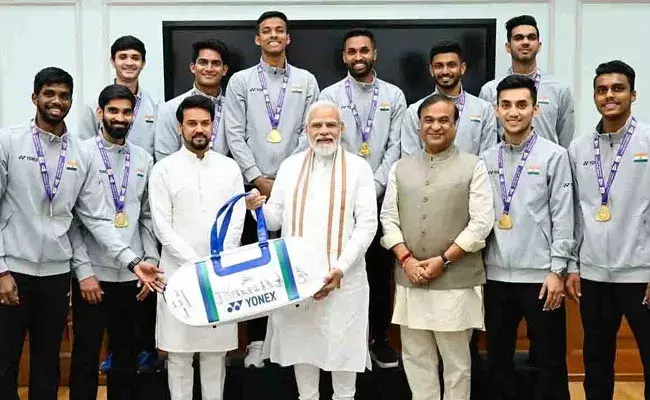 Narendra Modi: థామస్ కప్ అండ్ ఉబెర్ కప్ విజేతలతో మోదీ ఇంటరాక్షన్.. Narendra Modi: థామస్ కప్ అండ్ ఉబెర్ కప్ విజేతలతో మోదీ ఇంటరాక్షన్..