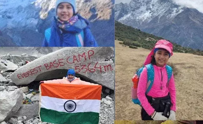 Everest base camp: ఎత్తైన శిఖరం మౌంట్ ఎవరెస్ట్ ని అధిరోహించిన 10 ఏళ్ల బాలిక.. Everest base camp: ఎత్తైన శిఖరం మౌంట్ ఎవరెస్ట్ ని అధిరోహించిన 10 ఏళ్ల బాలిక..