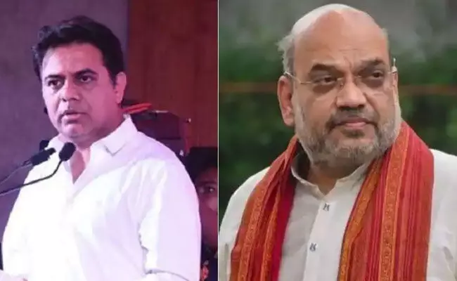 KTR: అలా అయితే నేను రాజీనామా చేస్తా.. అమిత్షా ముక్కు నేలకు రాస్తాడా?: కేటీఆర్ KTR: అలా అయితే నేను రాజీనామా చేస్తా.. అమిత్షా ముక్కు నేలకు రాస్తాడా?: కేటీఆర్