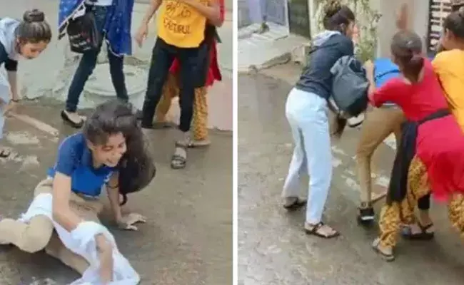 Madhya Pradesh: చాడీలు చెప్తుందని స్నేహితురాలిపై నలుగురు అమ్మాయిల దాడి.. వీడియో వైరల్..