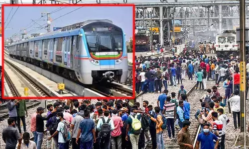 Hyderabad Metro: అగ్నిపథ్‌ ఆందోళనల ఎఫెక్ట్.. మెట్రో రైళ్లు నిలిపివేత..