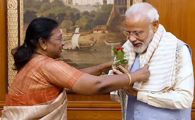 Draupadi Murmu: మోదీ, అమిత్ షాలతో ద్రౌపది ముర్ము భేటీ.. నామినేషన్ సందర్భంగా..