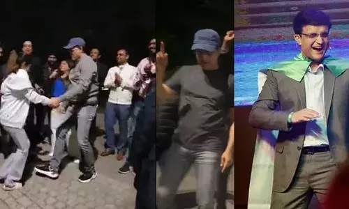 DADA DANCE: లండన్ వీధుల్లో గంగూలీ చిందులు..ఫ్యామిలీతో కలిసి మాస్ స్టెప్పులు