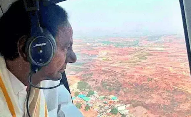 KCR: గోదావరి పరివాహక ప్రాంతంలో కేసీఆర్ ఏరియల్ సర్వే.. KCR: గోదావరి పరివాహక ప్రాంతంలో కేసీఆర్ ఏరియల్ సర్వే..