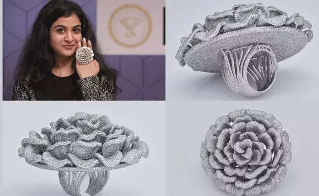 Guinness Record :  24 వేల 679 వజ్రాలతో రింగ్ తయారీ.. భారత్‌కు మరో గిన్నిస్ రికార్డ్