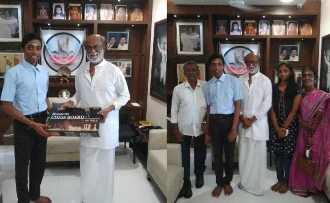 Praggnanandhaa : సూపర్ స్టార్ను కలిసిన గ్రాండ్ మాస్టర్.. Praggnanandhaa : సూపర్ స్టార్ను కలిసిన గ్రాండ్ మాస్టర్..