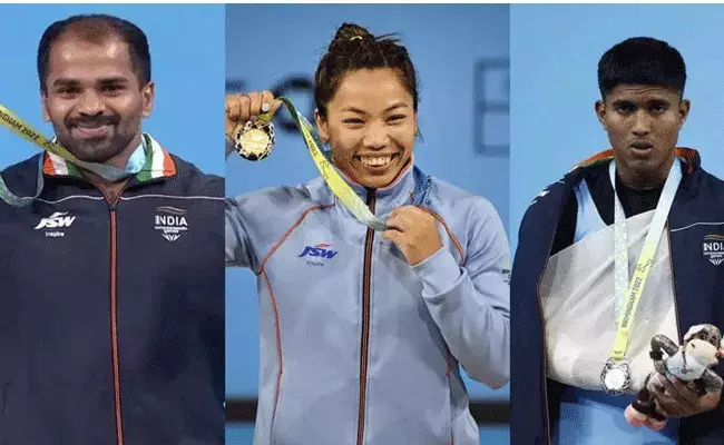 Common wealth Games : వెయిట్ లిఫ్టింగ్‌లో భారత్‌కు 3 పతకాలు..
