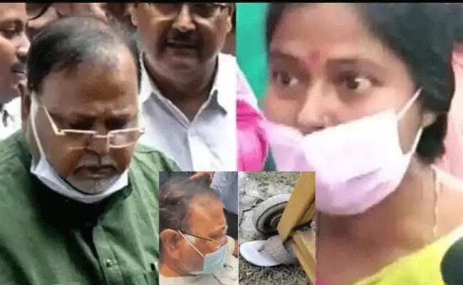 Partha Chatterjee: మాజీమంత్రి పార్థా ఛటర్జీపై చెప్పు విసిరిన మహిళ.. Partha Chatterjee: మాజీమంత్రి పార్థా ఛటర్జీపై చెప్పు విసిరిన మహిళ..