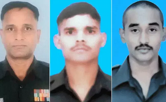 Jammu Kashmir Encounter : ఉగ్రవాదుల ఆత్మాహుతి దాడి కుట్ర భగ్నం.. అమరులైన ముగ్గురు జవానులు..
