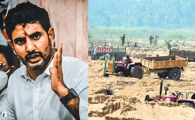 Lokesh : జగన్రెడ్డి ఇసుక మాఫియా అమాయకులను బలిచేస్తోంది : నారా లోకేష్ Lokesh : జగన్రెడ్డి ఇసుక మాఫియా అమాయకులను బలిచేస్తోంది : నారా లోకేష్