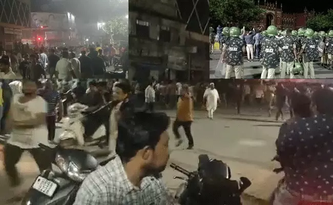 Hyderabad Old City : పాత బస్తీలో మళ్లీ హై టెన్షన్.. Hyderabad Old City : పాత బస్తీలో మళ్లీ హై టెన్షన్..