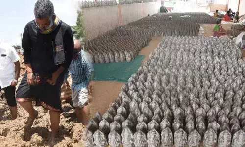 Chandragiri : చంద్రగిరిలో లక్ష 24 వేల మట్టి వినాయక విగ్రహాలు పంపిణీ..
