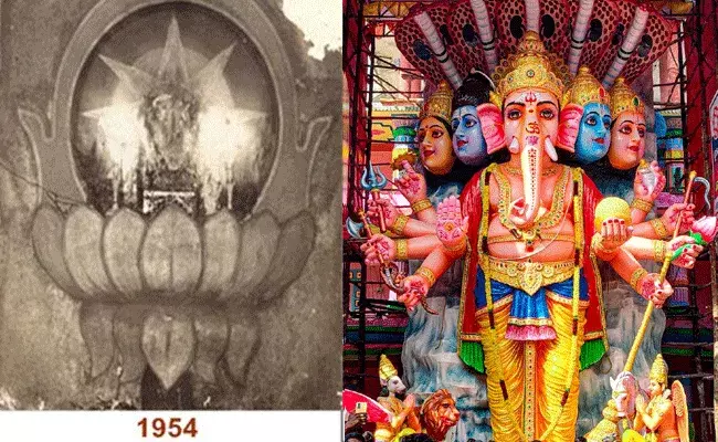 Khairatabad Ganesh : 68 ఏళ్ల ఖైరతాబాద్ గణేష్ చరిత్రలో మొదటిసారి.. Khairatabad Ganesh : 68 ఏళ్ల ఖైరతాబాద్ గణేష్ చరిత్రలో మొదటిసారి..