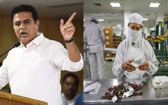 KTR Bulk Drug Park : ఇప్పటికైనా కేంద్రం తెలంగాణకు బల్క్ డ్రగ్ పార్క్ కేటాయించాలి : కేటీఆర్ KTR Bulk Drug Park : ఇప్పటికైనా కేంద్రం తెలంగాణకు బల్క్ డ్రగ్ పార్క్ కేటాయించాలి : కేటీఆర్