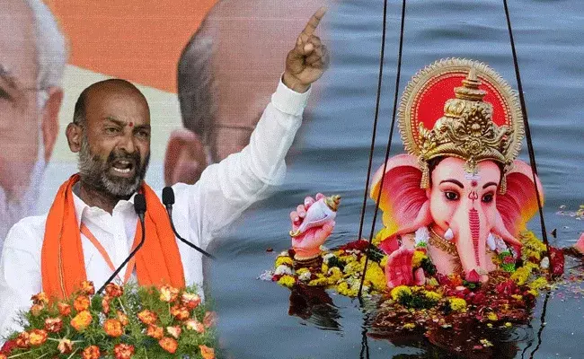 Bandi Sanjay : ఉత్సవాలను అడ్డుకుంటే.. ప్రగతి భవన్‌లో నిమజ్జనం చేస్తాం : బండి సంజయ్