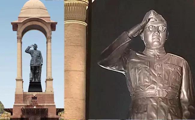 Netaji Statue : నేతాజీ 28 అడుగుల విగ్రహాన్ని ఆవిష్కరించిన ప్రధాని మోదీ.. Netaji Statue : నేతాజీ 28 అడుగుల విగ్రహాన్ని ఆవిష్కరించిన ప్రధాని మోదీ..
