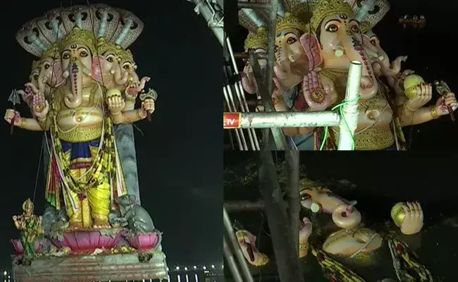 Khairatabad Ganesh : ఖైరతాబాద్ మహాగణపతి నిమజ్జనం పూర్తి.. Khairatabad Ganesh : ఖైరతాబాద్ మహాగణపతి నిమజ్జనం పూర్తి..