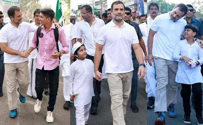 Rahul Gandhi : 10వ రోజు రాహుల్ భారత్ జోడో యాత్ర.. విరాళాల వివాదం.. Rahul Gandhi : 10వ రోజు రాహుల్ భారత్ జోడో యాత్ర.. విరాళాల వివాదం..