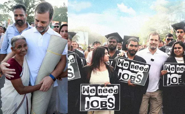 Rahul gandhi : రాహుల్ గాంధీ పాదయాత్రకు అద్భుత స్పందన..