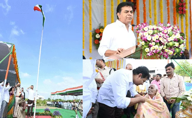 KTR : దేశంలో అతిపెద్ద ఆక్వా హబ్కు చర్యలు తీసుకుంటున్నాము : కేటీఆర్ KTR : దేశంలో అతిపెద్ద ఆక్వా హబ్కు చర్యలు తీసుకుంటున్నాము : కేటీఆర్